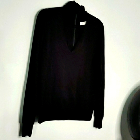BAILEY 44 Black V Neck Choker Sweater - Picture 6 of 9